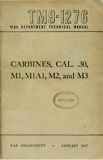 Usado, CD manual de dados 111 páginas 1947 CARBINE .30 CAL M1A1 M2 M3 TM 9-1276 rifle comprar usado  Enviando para Brazil