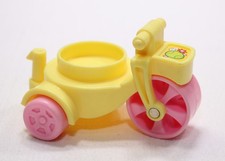 Bicicleta Fisher Price Little People amarela triciclo rodas rosa 2007 Mattel , usado comprar usado  Enviando para Brazil
