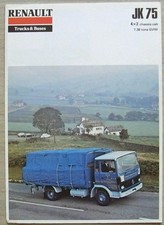 Folheto de vendas de veículos comerciais RENAULT JK 75 4x2 chassi cabine caminhão julho 1981 comprar usado  Enviando para Brazil
