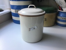 Vintage enamel storage for sale  DRIFFIELD