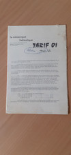 Tarif 1962 mécanique d'occasion  Auray