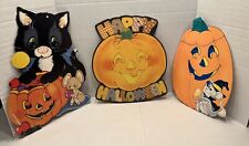 Lote De 3 Troquelados De Halloween De Colección Lindos No Espeluznantes Eureka Y Otros Gato, Ratón, JOL segunda mano  Embacar hacia Mexico