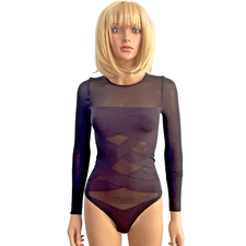 Wolford black draped for sale  CHELMSFORD