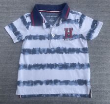 Camisa polo Tommy Hilfiger bebê menino tamanho 12M manga curta azul branca logotipo comprar usado  Enviando para Brazil