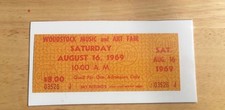 Woodstock ticket original for sale  Los Gatos