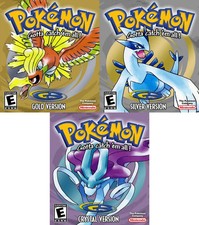 POKEMON OURO + PRATA + CRISTAL - Nintendo Game Boy Color GBC - Apenas jogo comprar usado  Enviando para Brazil