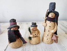 Primitive snowman figurine for sale  Racine