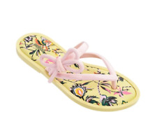 Tanga Melissa + Jason Wu Z2660* Feminina Amarela Floral Chinelo Tamanho 8 M comprar usado  Enviando para Brazil