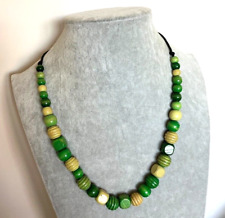 Green wooden bead for sale  BRIDLINGTON