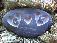 Handcarved love pebble for sale  TRURO