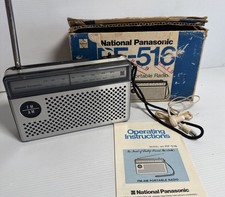 Rádio Panasonic modelo RF-516 FM/AM prata instruções na caixa vintage funcionando comprar usado Rádio Panasonic modelo RF-516 FM/AM prata instruções na caixa vintage funcionando comprar usado  Enviando para Brazil