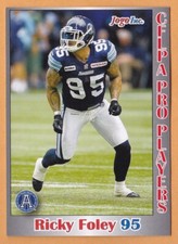 Cartão Ricky Foley 2012 Jogo CFL Pro Player Toronto Argonauts York Lions, usado comprar usado Cartão Ricky Foley 2012 Jogo CFL Pro Player Toronto Argonauts York Lions, usado comprar usado  Enviando para Brazil