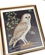 Cross stitch owl for sale  DAVENTRY
