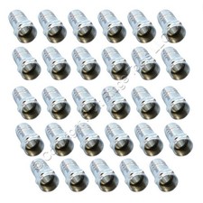 29 Cooper prata 1 peça crimpagem conectores de extremidade de cabo coaxial RG6 F-Type 2076 comprar usado  Enviando para Brazil