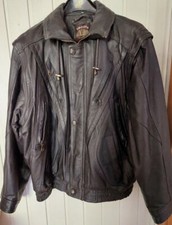 Lederjacke bikerjacke schwarz gebraucht kaufen  Mannheim
