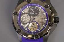 INVICTA Akula Masculino 51mm Aço Inoxidável Preto + Gunmetal Preto + Mostrador Roxo, usado comprar usado  Enviando para Brazil