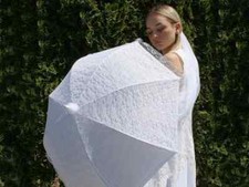 weisser schirm hochzeit gebraucht kaufen  Leipzig