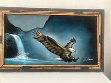 Oil velvet eagle for sale  CHATHAM