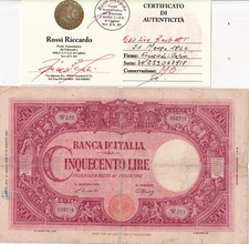 500 lire barbetti usato  Assemini