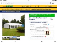 12m modular marquee for sale  PONTYCLUN