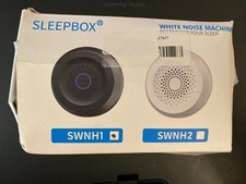 Máquina de ruído branco Sleepbox Sound com 25 sons suaves e 32 caixa aberta preta comprar usado  Enviando para Brazil