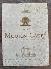 étiquette château mouton d'occasion  Toul