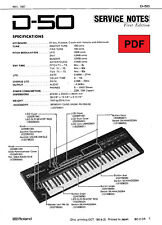 Roland D-50 Service Manual with Electronic Schematics (ENG / JAP) comprar usado  Enviando para Brazil