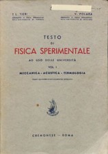 Testo fisica sperimentale usato  Italia