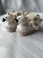 Gestrickte gehäkelte babyschu gebraucht kaufen  Neuhaus am Rennweg