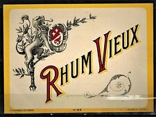 Ancienne étiquette rhum d'occasion  Dijon