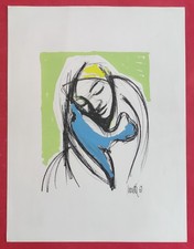 Estampe lithographie réhauss� d'occasion Estampe lithographie réhauss� d'occasion  Le Portel