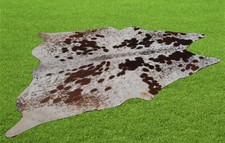 Tapete de couro de vaca 100% genuíno tapete de área couro 22,56 pés quadrados (57"x57") A-782 comprar usado  Enviando para Brazil