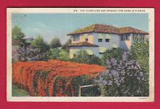 THE FLAME VIME AND SPANISH TYPE HOME IN FLORIDA VINTAGE PC. USADO 5040 comprar usado  Enviando para Brazil