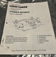 Craftsman owners manual for sale  Page