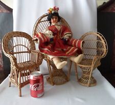 Vintage wicker peacock for sale  LIVERPOOL