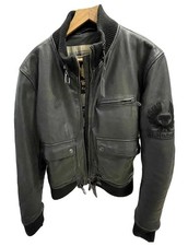 Belstaff black leather usato  Casapesenna