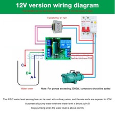 Usado, Corrente contínua 5V/12V controlador automático de nível água líquido Sensor Switch Relay Board comprar usado  Enviando para Brazil
