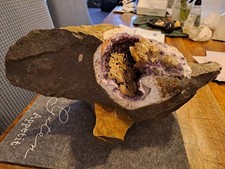 amethystdruse geode gebraucht kaufen  Münster