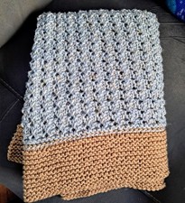 Usado, Lindo cobertor de bebê tricotado à mão para menino/menina, presente chá de bebê comprar usado  Enviando para Brazil