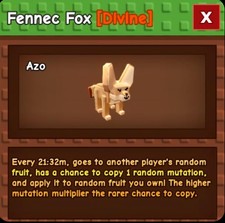 Fennec Fox | Grow a Garden | G a G | Roblox comprar usado  Enviando para Brazil