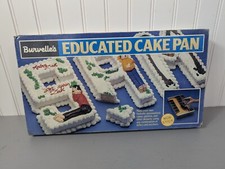 Forma de panela de bolo vintage Burvelles educada letras números em ótima forma completa comprar usado  Enviando para Brazil