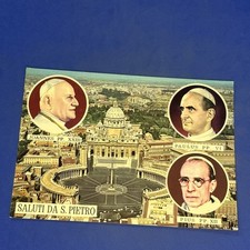 Saluti pietro cartolina usato  Bari