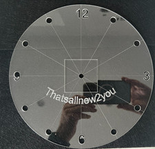 250mm acrylic clock for sale  KETTERING