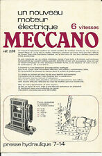 Meccano ancien manuel d'occasion  Arras