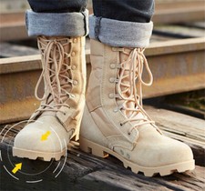 Botas de trabalho masculinas para caminhada do exército sapatos táticos masculinos militares ao ar livre botas de deserto comprar usado  Enviando para Brazil