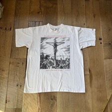 Camisa Vintage 1993 Living Epistles Jesus Cristo Crucificação Arte GG Rara , usado comprar usado  Enviando para Brazil