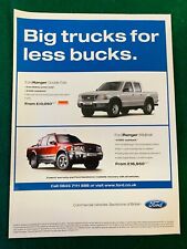 Usado, FORD RANGER CABINE DUPLA/PÔSTER WILDTRACK ANÚNCIO APROXIMADAMENTE TAMANHO A4 ARQUIVO XL comprar usado  Enviando para Brazil