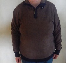 Pull homme marron d'occasion  Saint-Aubert