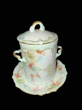 Usado, Suporte de leite condensado ROSENTHAL & CO BAVIERA com tampa e placa inferior c1891-1906 comprar usado  Enviando para Brazil
