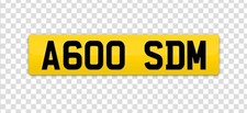 Personal plate a600 for sale  NEWCASTLE UPON TYNE